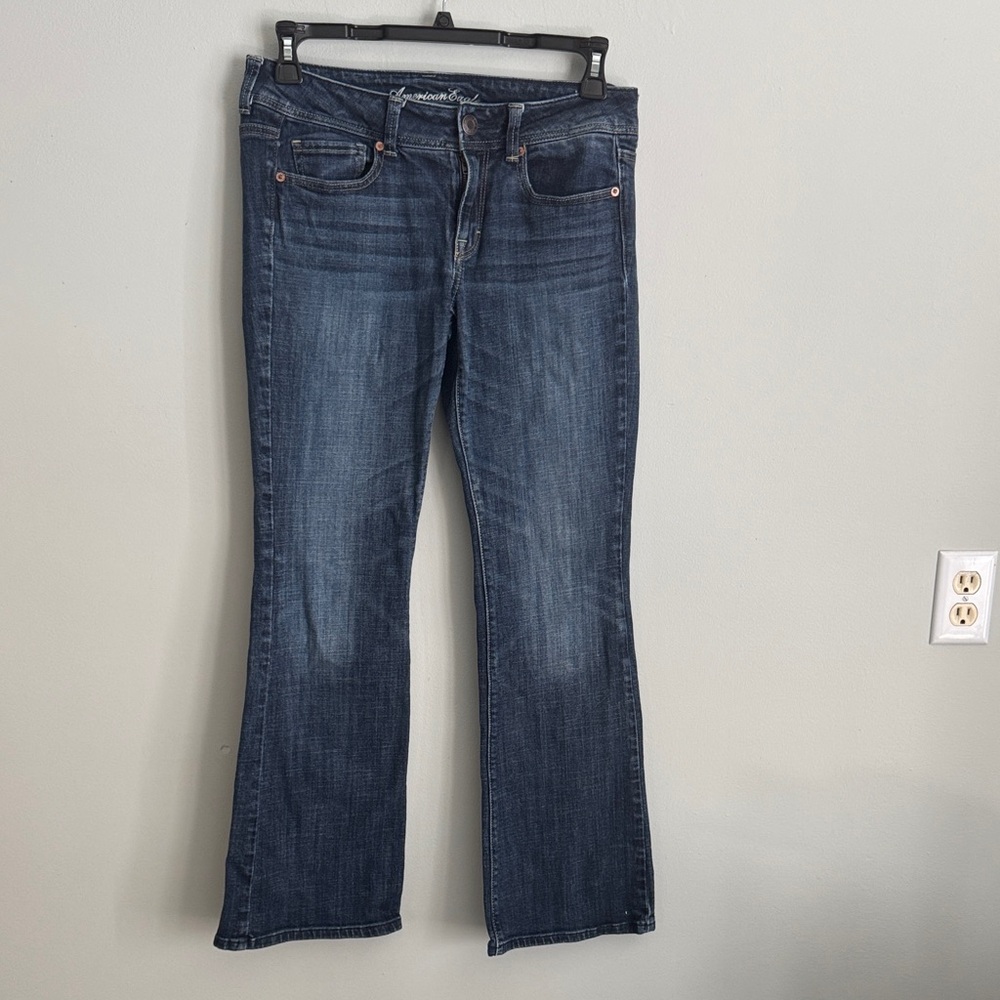 American Eagle Outfitters Dark Blue Original Boot cut ‎ Jeans sz 8